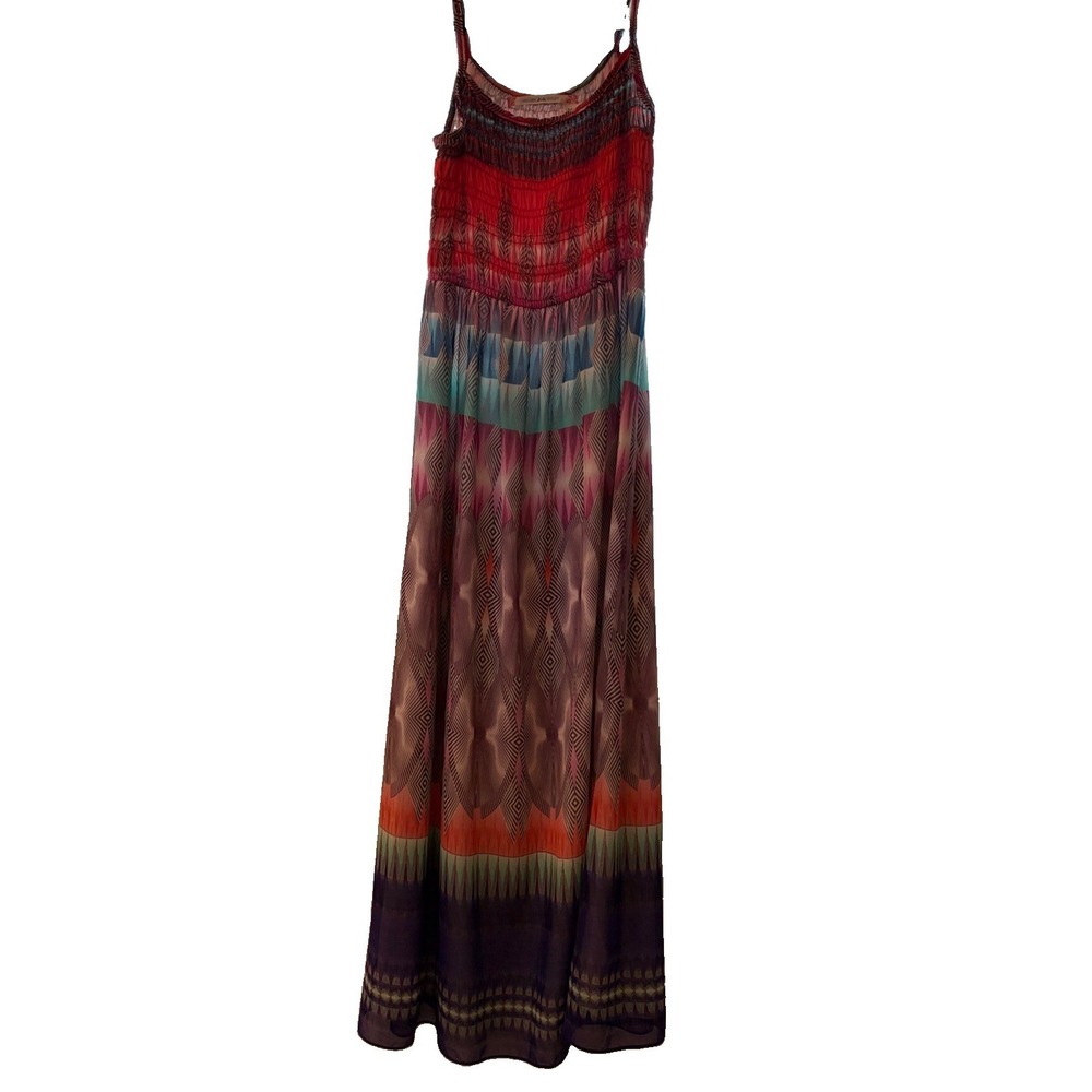 Chelsea & Violet Maxi Dress Empire Waist Geometric Print M